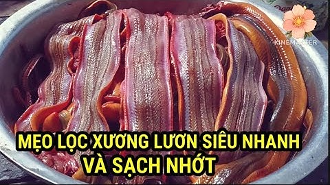 Cách Lọc xương Lươn cách làm lươn sạch nhớt siêu nhanh của nhà hàng