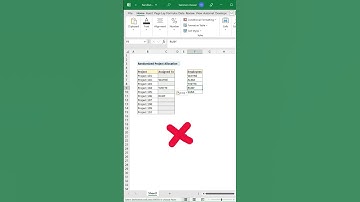 Randomize project allocation using Index and Randbetween functions #excel #tutorial #data