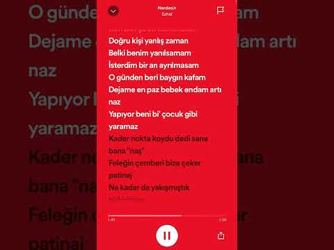 Nerdesin - Ezhel ( speed up )