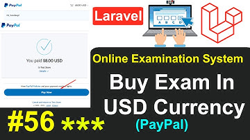 BUY Exam in USD Currency using PayPal Payment Gateway in Online Examination System in Laravel #56