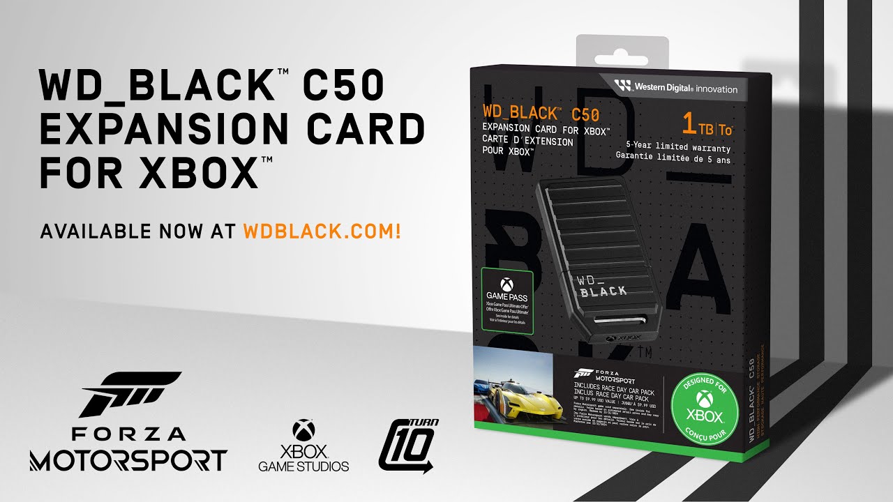 WD_BLACK C50 Expansion Card for Xbox with Forza Motorsport Offer