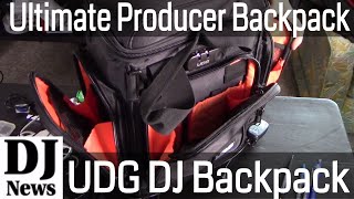 Packing Gear Into UDG Ultimate Small Producer Backpack Demonstration | Disc Jockey News