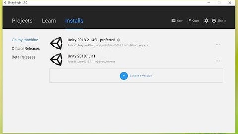 How to manage multiple unity versions with Unity Hub - First use tutorial