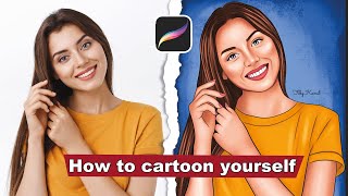 How to cartoon yourself | Procreate screenshot 5