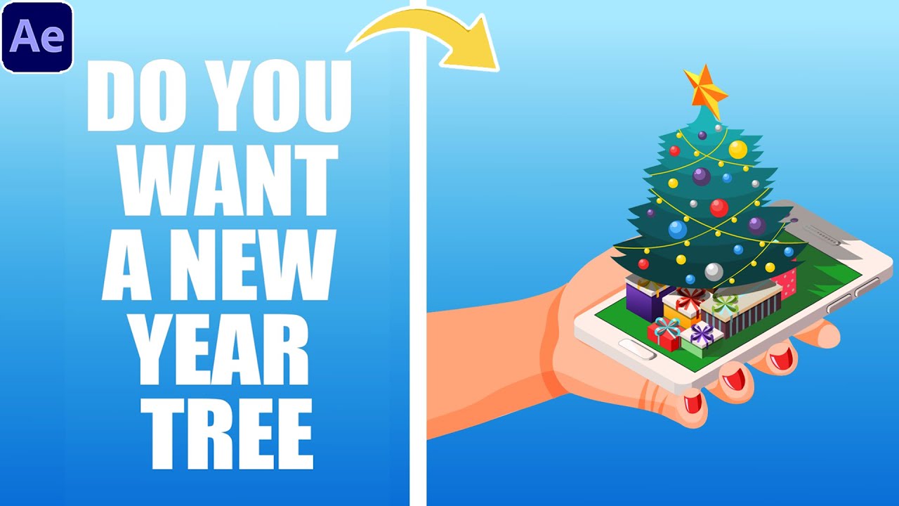2D Explainer New Year Tree Animation | After Effects Tutorial - YouTube