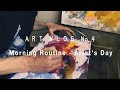 【ART VLOG】絵を描いて暮らす | モーニングルーティン アーティストの日常の記録