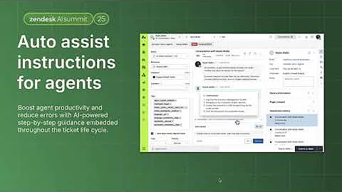 Auto Assist Instructions: Guide agents with AI-powered instructions | Zendesk Product Spotlight