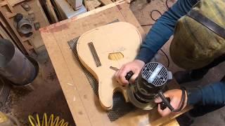 Telecaster Style Guitar Build Timelapse  Reclaimed Rustic Tele