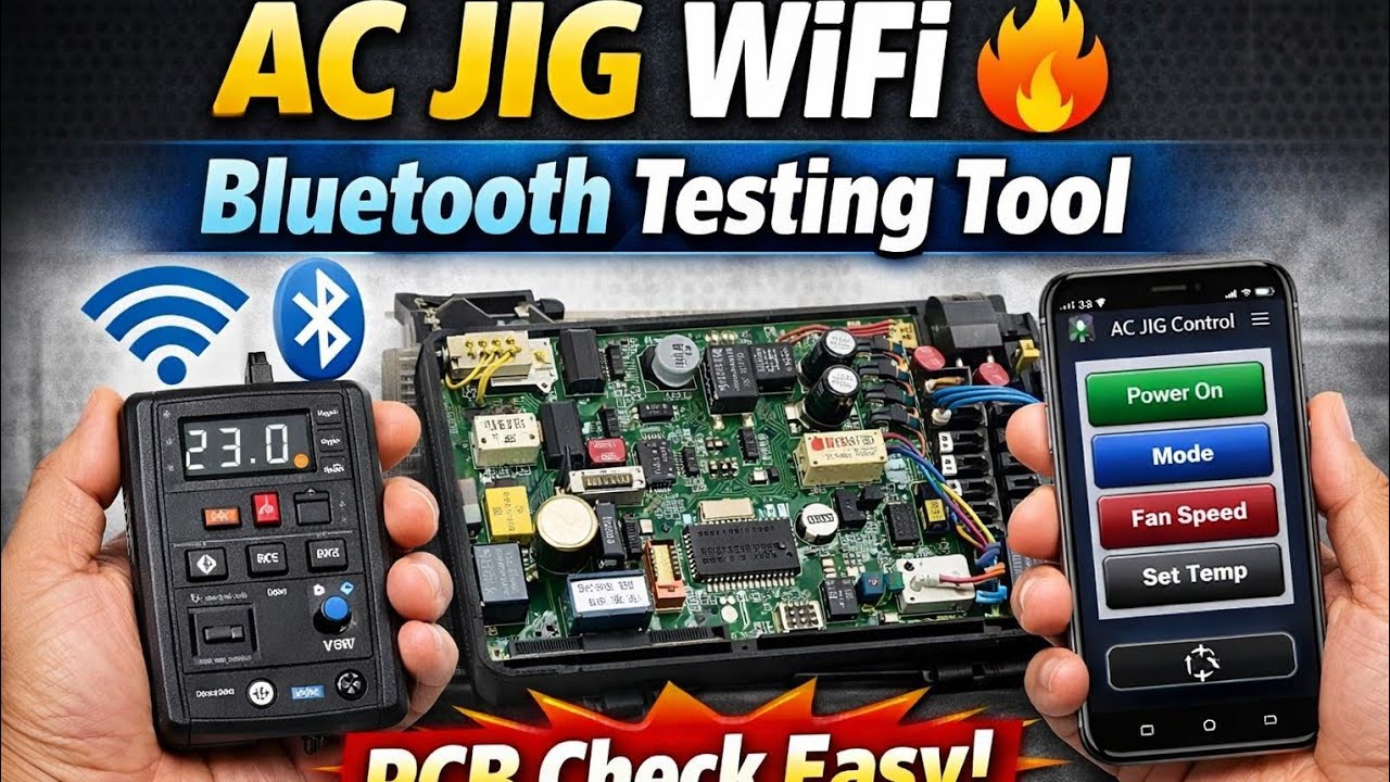 AC JIG WiFi Bluetooth Uses AC PCB Testing Tool एसी जिग वाईफाई ब्लूटूथ के उपयोग एसी पीसीबी परीक्षण 