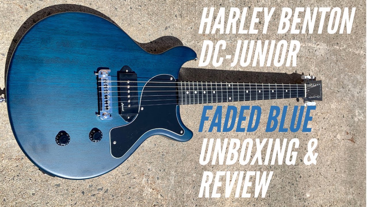Review of the Harley Benton DC-Junior Faded Blue Electric guitar