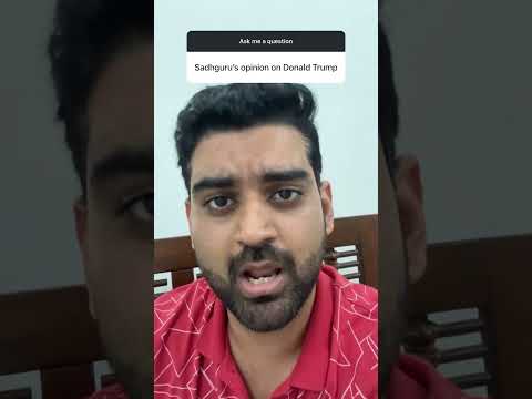 Sadhguru Ji on Trump😌🙏🏻 #rohangujral #sadhguru #standupcomedy #comedy #funny #trump