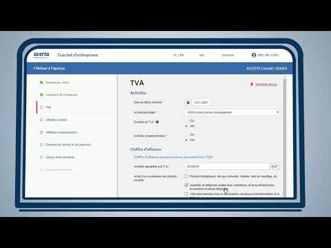 Enregistrement et connexion d’entreprise avec indépendant (et TVA)