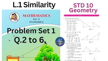 Problem Set-1 | Q.2 to 6 | Similarity | Class 10th Maths Geometry