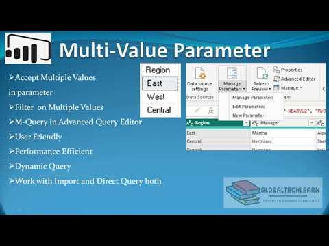 Power BI - Multi-Value Input Dynamic Parameter - YouTube