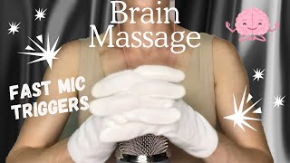 Ultimate FAST Brain Massage 🤲🤤 Tingly Foam Disc | Hand | Glove Triggers ✨ NO Talking ASMR 🤫