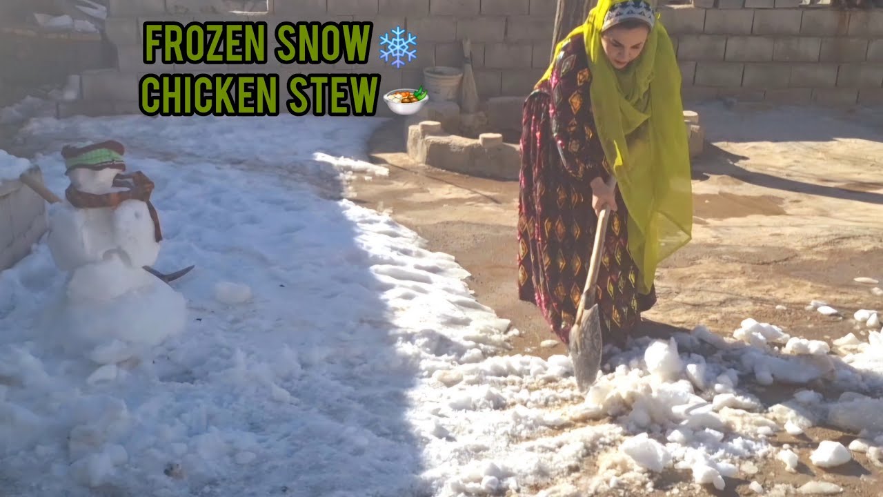 Frozen Snow ❄️ So I Broke It 😅 | Cozy Chicken Stew 🍗