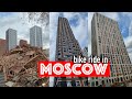 Moscow travel walk new buildings from lokomotiv metro station to rokossovsky boulevard