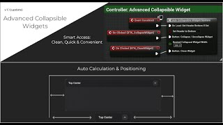 Advanced Collapsible Widget System ¦ UE 5 ¦ v1.1 Upgrade Showcase & Usage