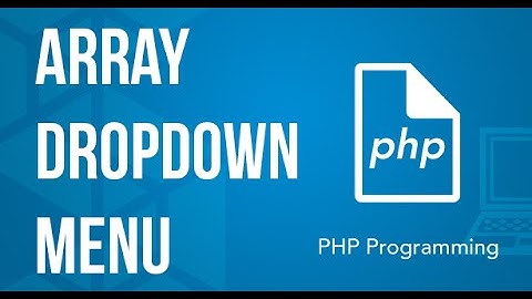 How to Populate Dropdown List with Array Values in PHP Tutorial