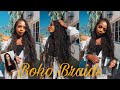 Zoe Kravitz/Ryan Destiny inspo braids/Lightweight Boho Braids|Namibian YOUTUBER