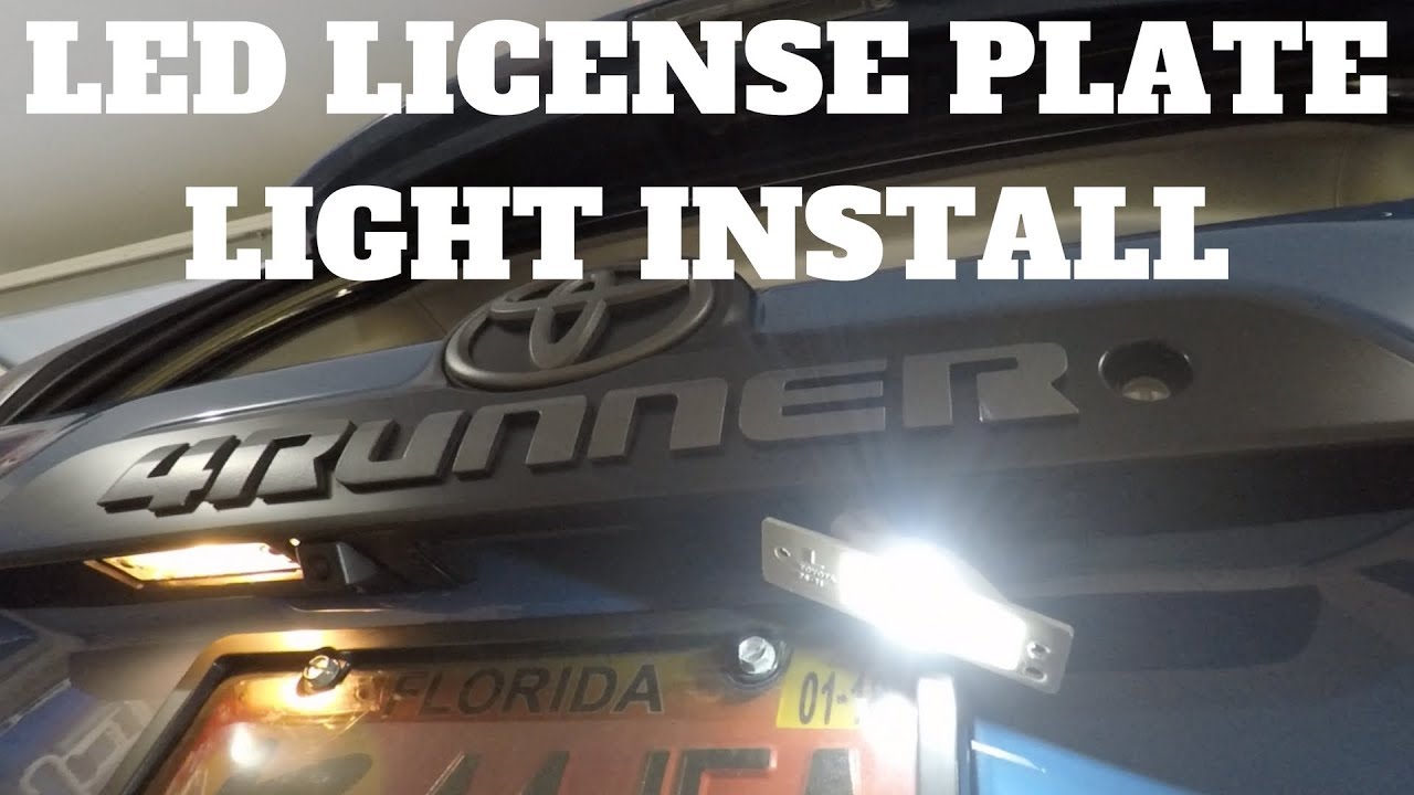 4Runner Lifestyle License Plate Lights - Install, Review and Overview