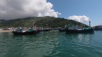 Cảng Cá Đại Lãnh Ngắm Cảnh Đẹp Trên Vinh Vân Phong Tàu Ghe Neo Đậu Vì C.O.V.I.D -19