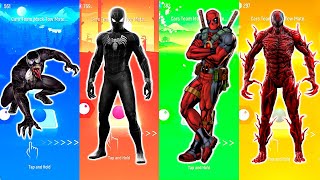 Ultimate Marvel Tiles Hop, Venom vs Black SpiderMan vs Deadpool vs Carnage