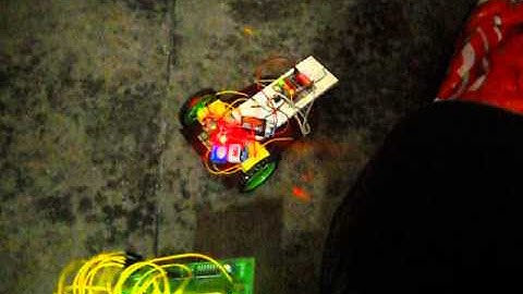 AVR based Hand gesture controlled wireless robot