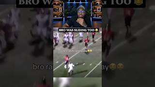 He Had To Tackle His OWN Teammate 😭 #HighSchoolFootball #Shorts