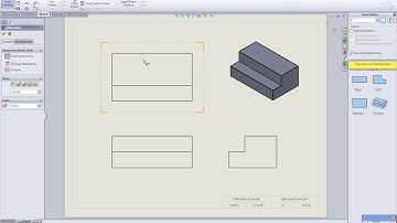 DIMENSIONING A MULTI VIEW DRAWING