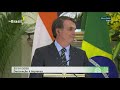 #BrasilNaÍndia: O presidente Jair Bolsonaro participou de cerimônia de troca de atos na Índia.