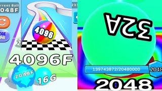 Ball Run 2048 vs Epic Ball Run 3D [[ Infinity ♾️ mode ]] screenshot 1