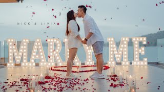 Nick & Livia | Phuket Romantic Proposal | THE PEONY CREATIONS