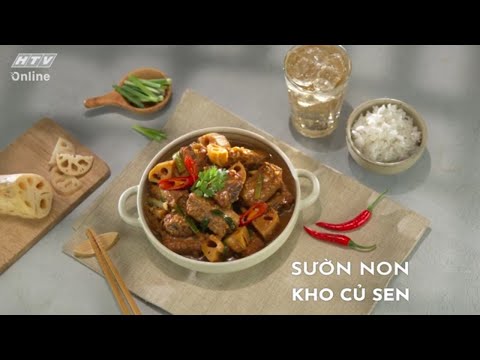 SƯỜN NON KHO CỦ SEN | MÓN NGON MỖI NGÀY | VIVU TV