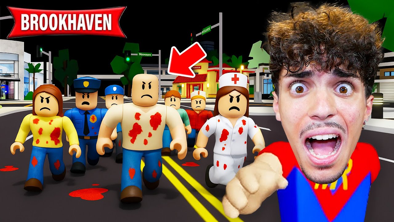 ATTENZIONE TUTTI GLI ABITANTI DI BROOKHAVEN SONO SPORCHI DI SANGUE! 😨🩸(SONO CATTIVI) - ROBLOX