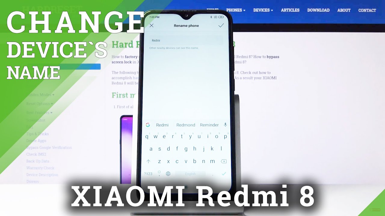How To Change Device s Name In XIAOMI Redmi 8 Personalize Device YouTube