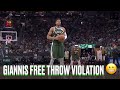 Giannis Gets Hit With Another 10 Second Free Throw Violation