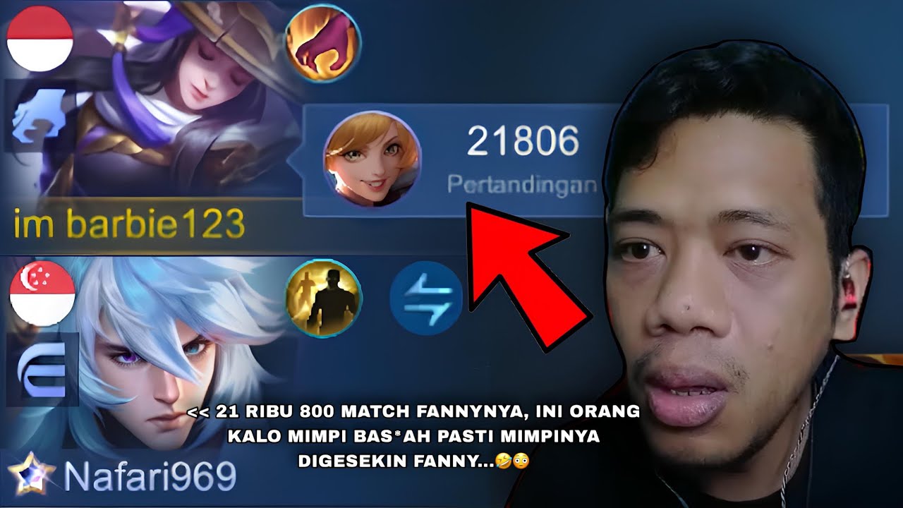 REAKSI KUCH NAFARI MELIHAT FANNY 21 RIBU MATCH WKWKWK NGAKAK BANGET…🤣😭