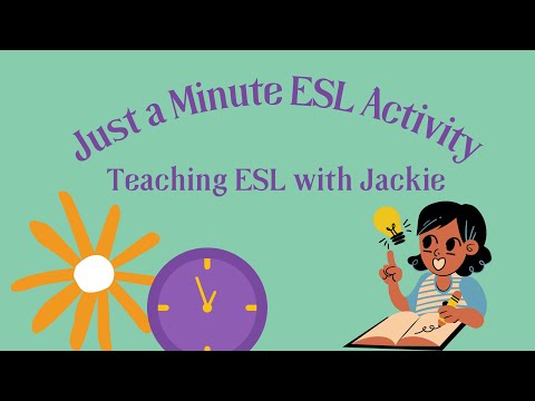 Just a Minute ESL Speaking Activity: Try out this Fun TEFL Speaking Warm-up Activity