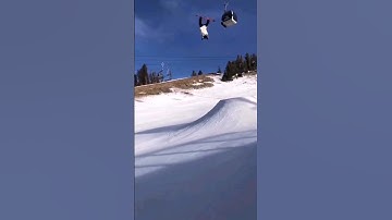 Biggest Overshoot Crash in the History of Snowboarding? 😱 #shorts #snowboard #crash #overshoot