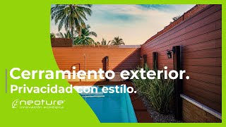 Transforma tu Exterior con nuestras Vallas de Madera sin Mantenimiento. -  Neoture, Madera Composite para Exterior