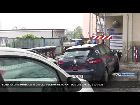 SCOPPIA UNA BOMBOLA IN VIA DEL VELTRO: USTIONATI DUE OPERAI | 14/09/2023