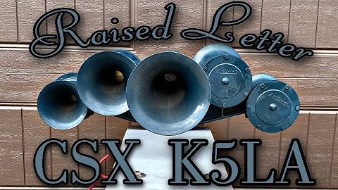 CSX RL K5LA Real Train Horn Nathan Airchime (Raised Letter)