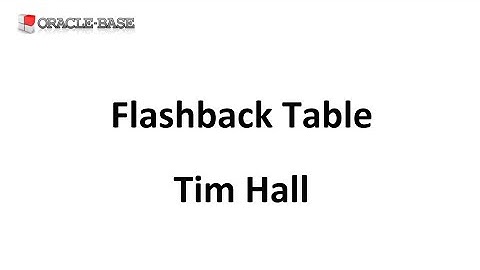 Flashback Table