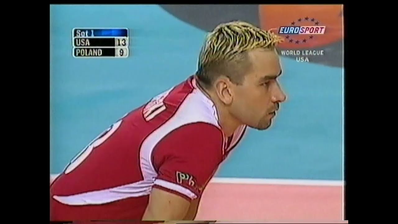 Siatkówka mężczyzn Polska USA World League FIVB 2002 [VHS RIP] Eurosport