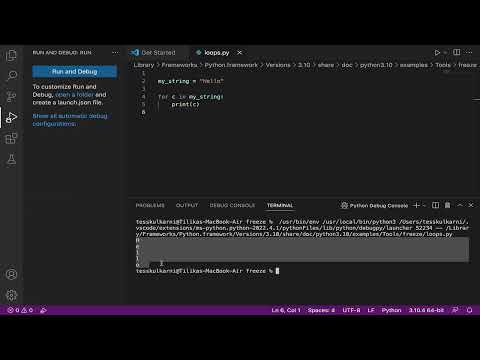 Python Tutorial: Loop through a String