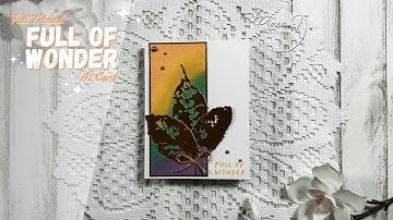 Get Crafty with this Fall Themed Leaf Fragments A2 Card Tutorial