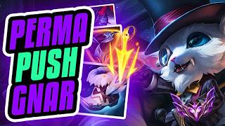 PERMA PUSH GNAR VS NASUS IN MASTER!!! Season 16 Gnar Ranked Gameplay (League of Legends)