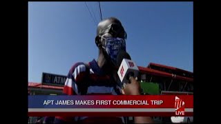 Apt James Makes First Commercial Trip