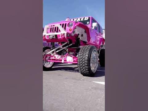 Cummins Swapped Barbie Jeep #sema #sema2022 #jeep - YouTube
